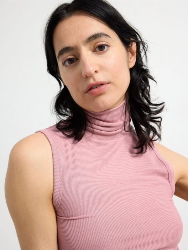 Sleeveless turtleneck top - 3001666-6012