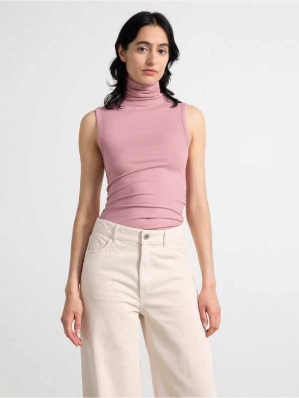 Sleeveless turtleneck top - 3001666-6012