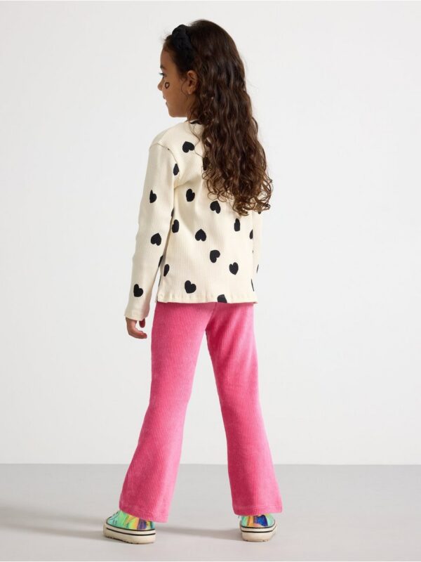 Flared leggings in velour - 3001943-2431