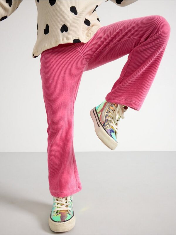 Flared leggings in velour - 3001943-2431