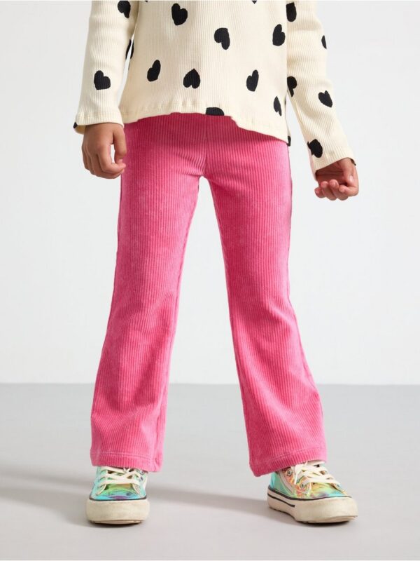 Flared leggings in velour - 3001943-2431