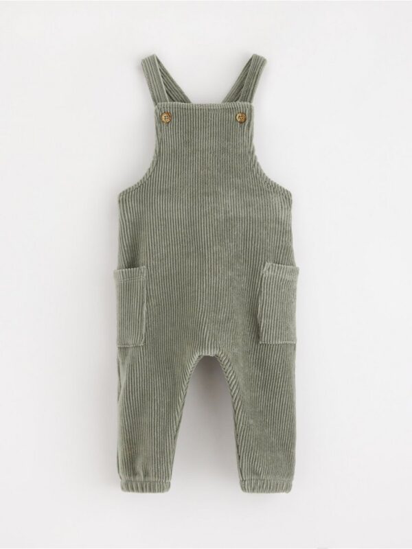 Bib trousers in velour - 3002006-6901