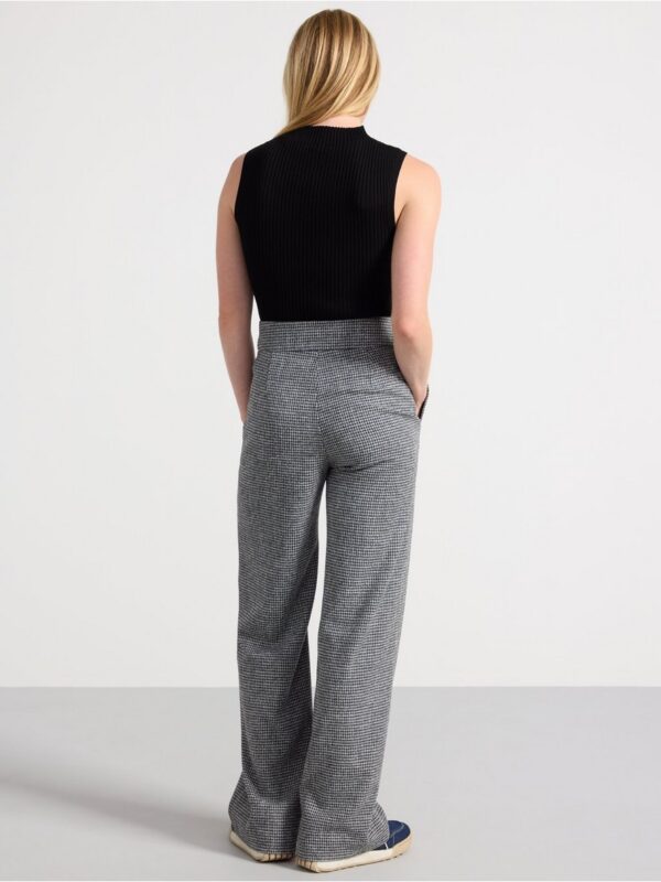 LYKKE wide trousers with high waist - 3002010-7763