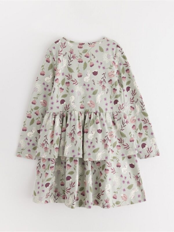 Dress with flounces - 3002081-7986