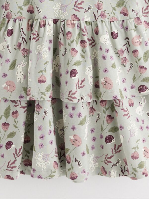 Dress with flounces - 3002081-7986