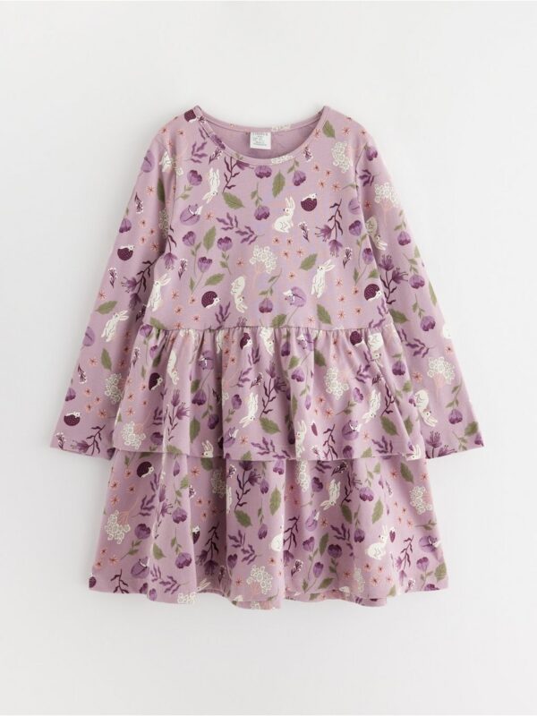 Dress with flounces - 3002081-8121