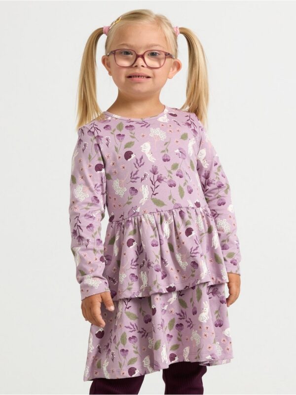 Dress with flounces - 3002081-8121