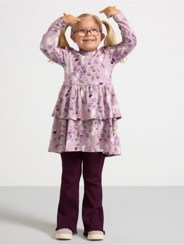 Dress with flounces - 3002081-8121