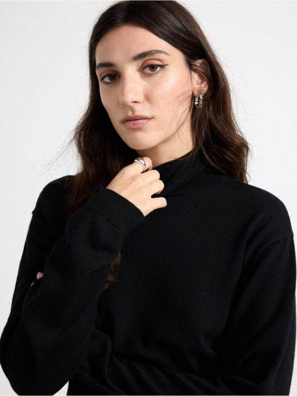 Roll neck jumper in merino wool - 3002571-80