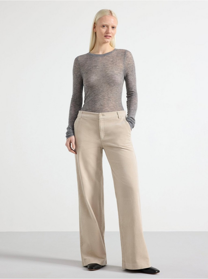 Pantalone – Wide trousers in corduroy