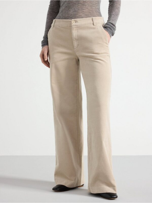 Wide trousers in corduroy - 3002711-6902