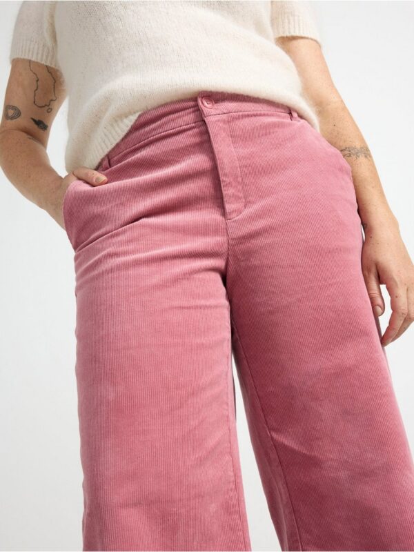 Wide trousers in corduroy - 3002711-8694