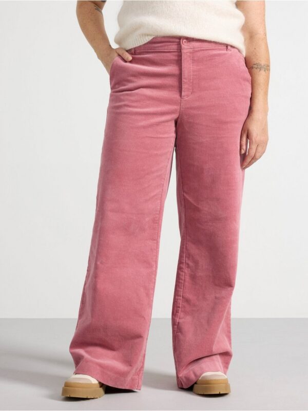 Wide trousers in corduroy - 3002711-8694