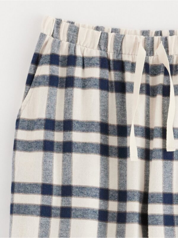 Pyjama trousers in flannel - 3002729-1006