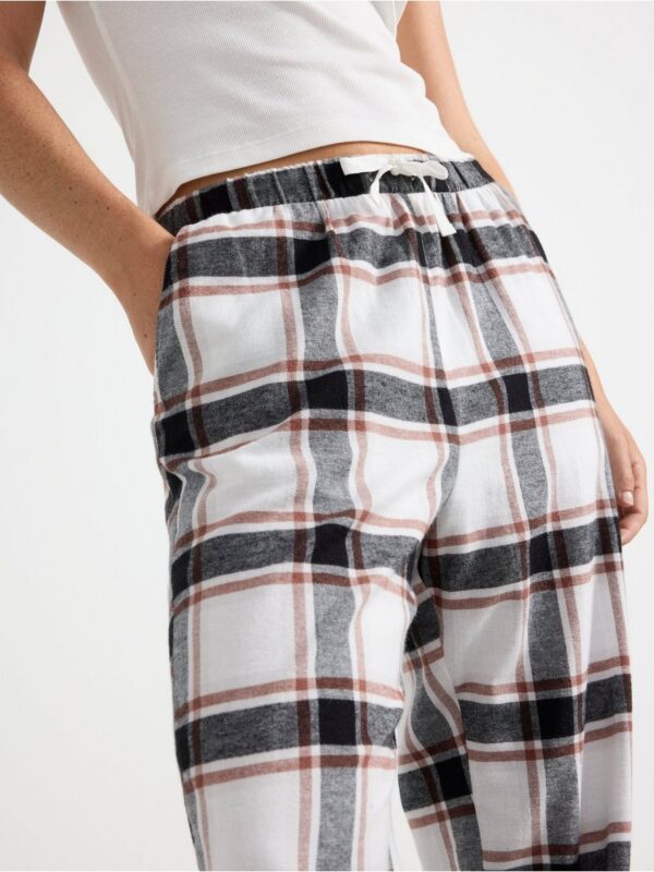 Pyjama trousers in flannel - 3002729-2683