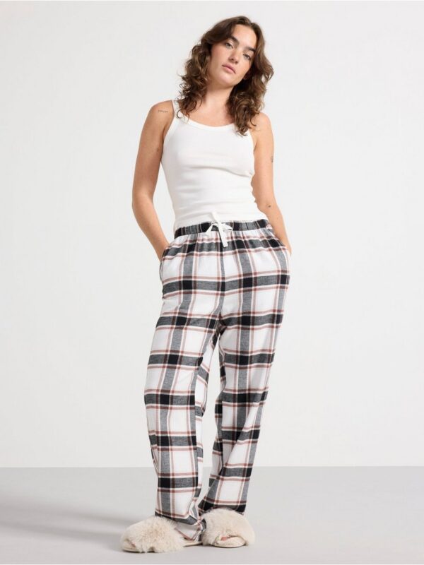 Pyjama trousers in flannel - 3002729-2683