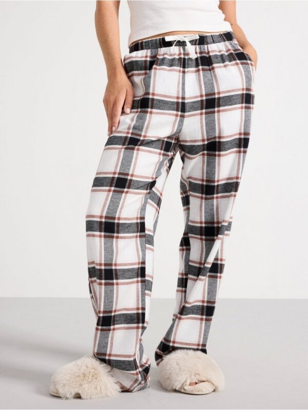 Pyjama trousers in flannel - 3002729-2683