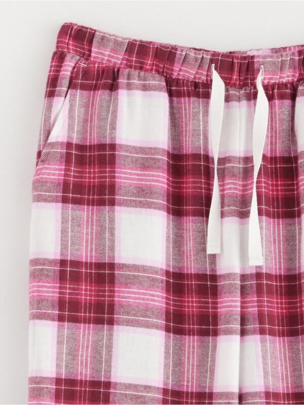 Pyjama trousers in flannel - 3002729-7788