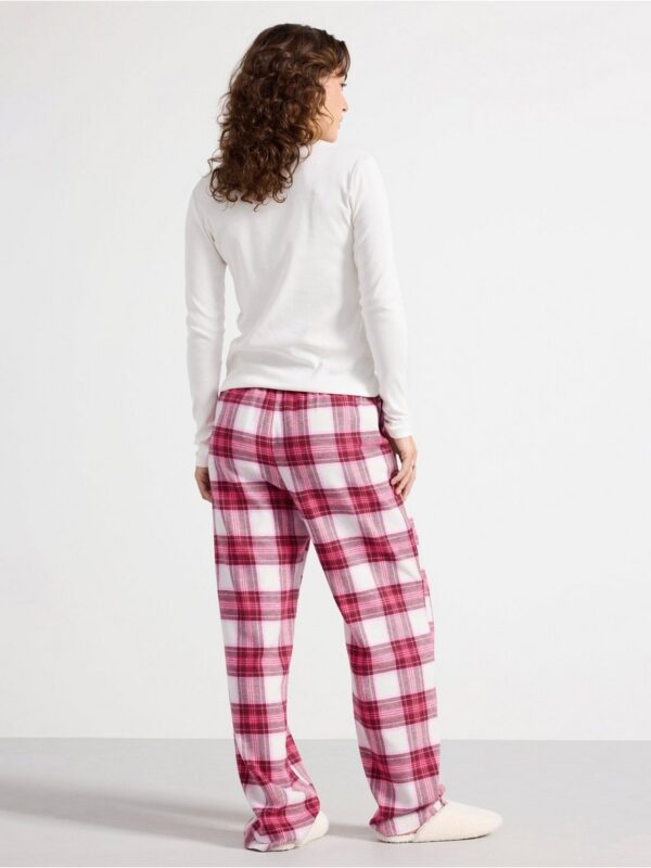 Pyjama trousers in flannel - 3002729-7788