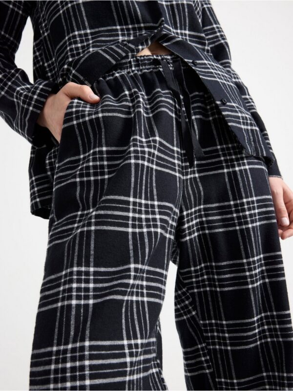 Pyjama trousers in flannel - 3002729-80
