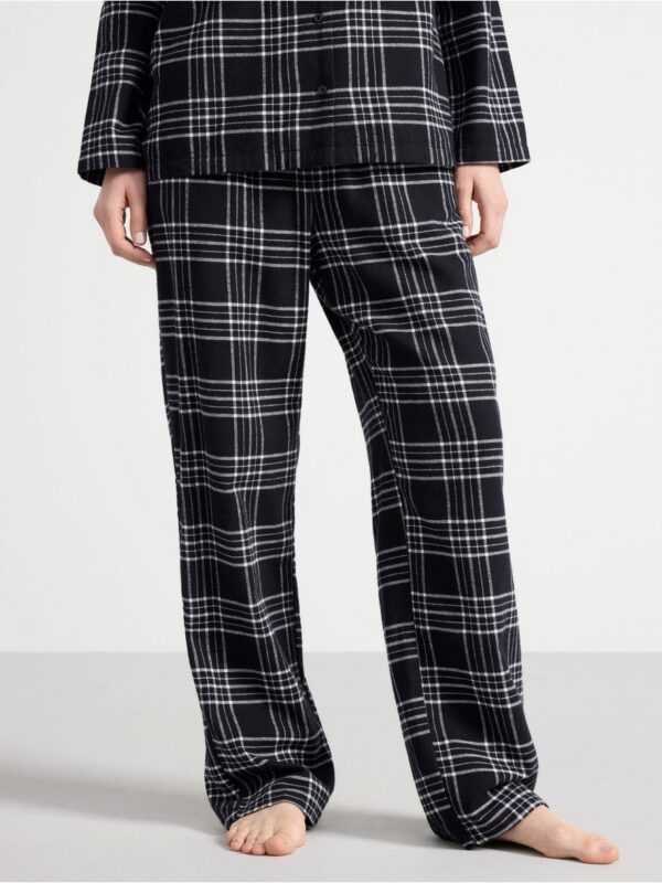Pyjama trousers in flannel - 3002729-80