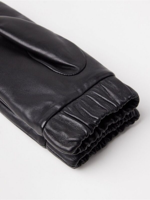 Mittens in leather - 3002856-80