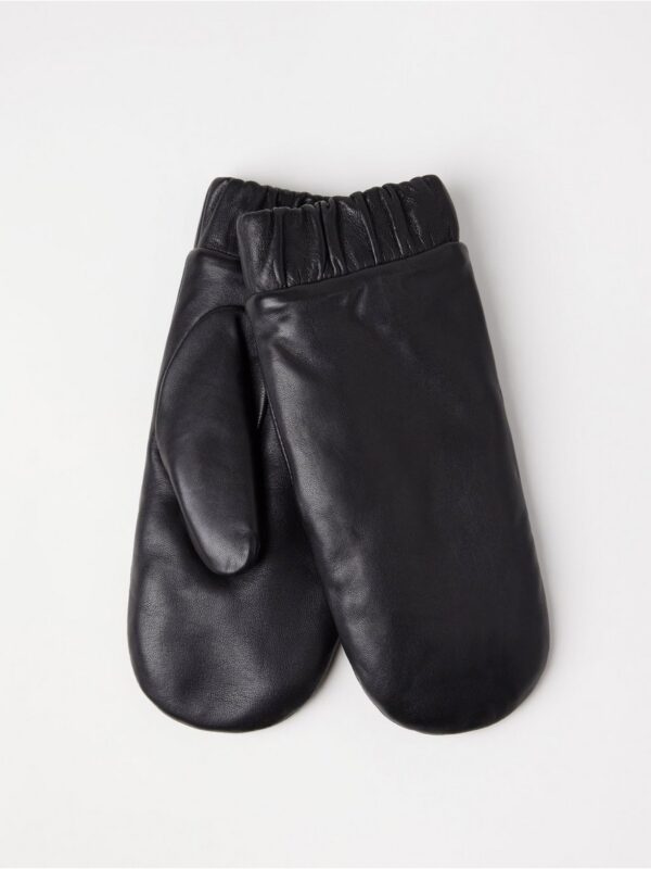 Mittens in leather - 3002856-80