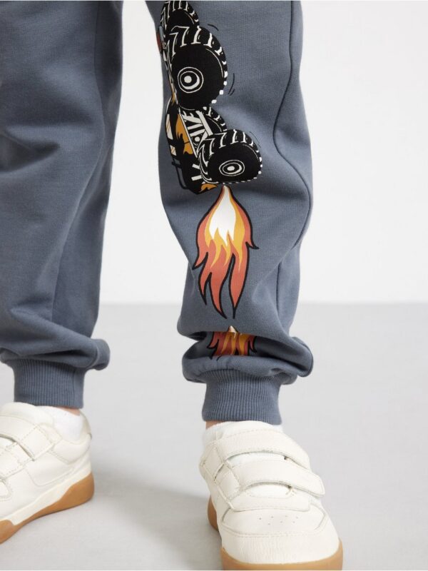 Joggers with brushed inside - 3003005-2498