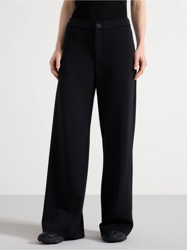 Wide  jersey trousers - 3003446-80