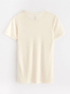 T-shirt in merino wool - 8362683-325