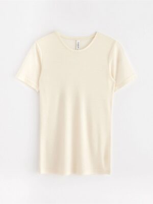 T-shirt in merino wool - 8362683-325
