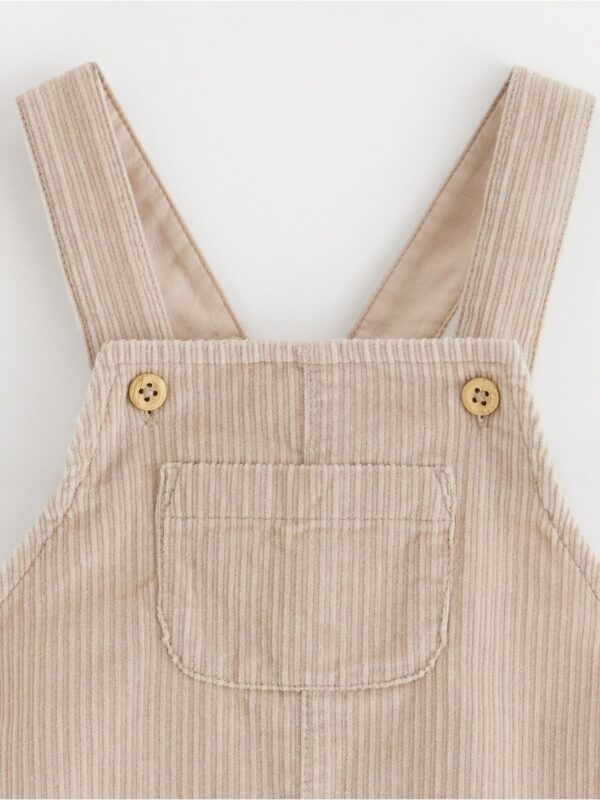 Bib trousers in corduroy - 8529550-9928