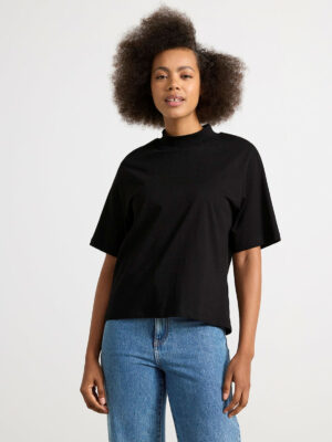 Majica - 100% pamuk - T-shirt with mock neck 26