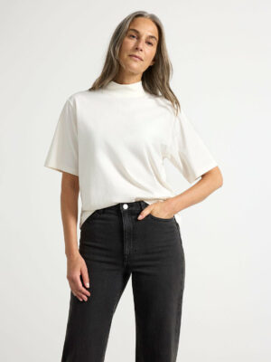 Majica - 100% pamuk - T-shirt with mock neck 29