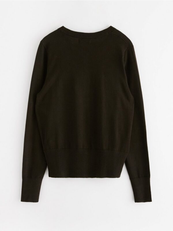 Fine-knit cardigan - 3000084-8117
