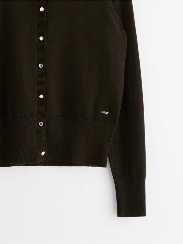 Fine-knit cardigan - 3000084-8117