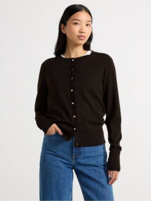 Fine-knit cardigan - 3000084-8117