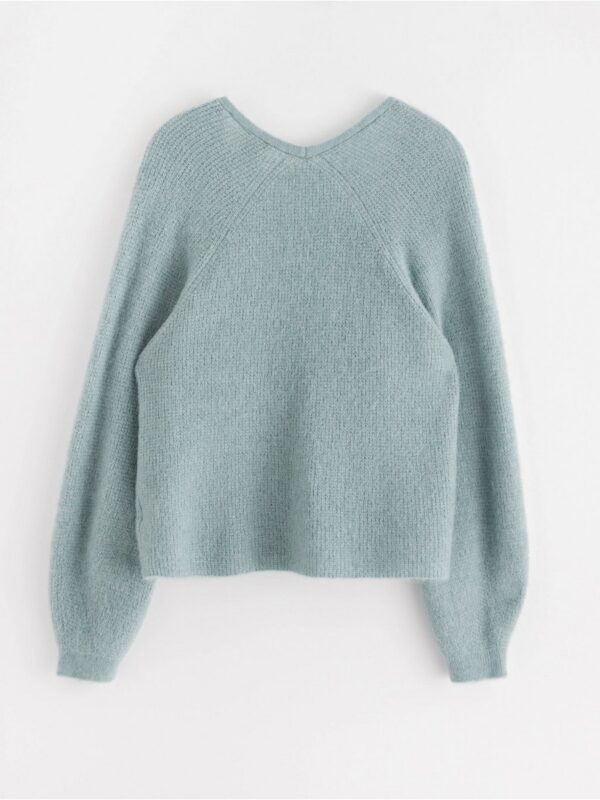 Knitted cardigan in wool blend - 3001332-9616