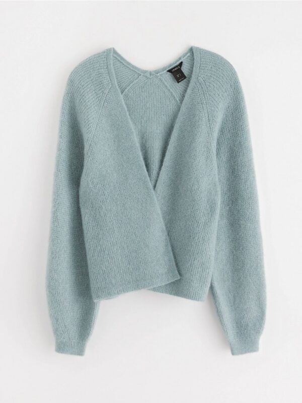 Knitted cardigan in wool blend - 3001332-9616