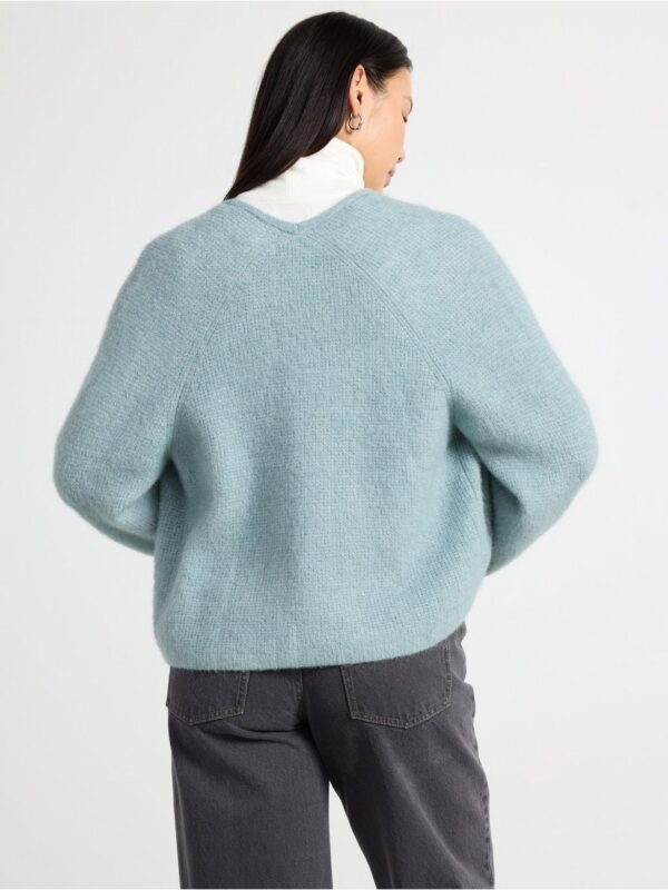 Knitted cardigan in wool blend - 3001332-9616