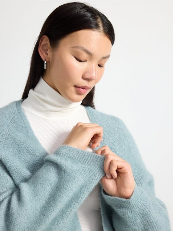 Knitted cardigan in wool blend - 3001332-9616