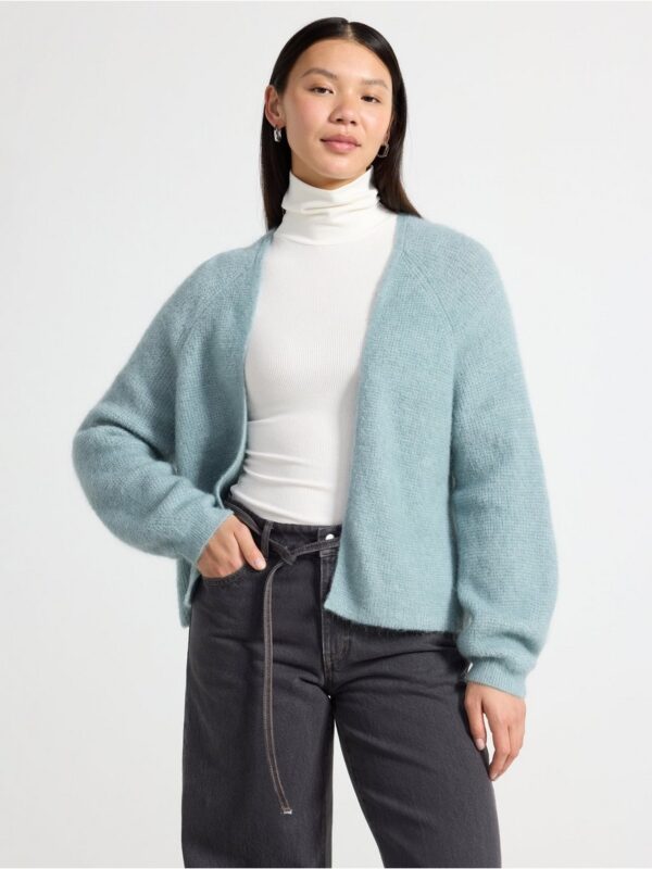 Knitted cardigan in wool blend - 3001332-9616