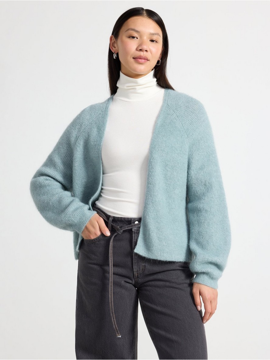 Dzemper – Knitted cardigan in wool blend