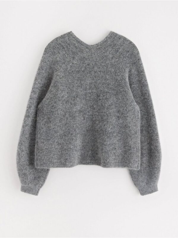Knitted cardigan in wool blend - 3001332-9804