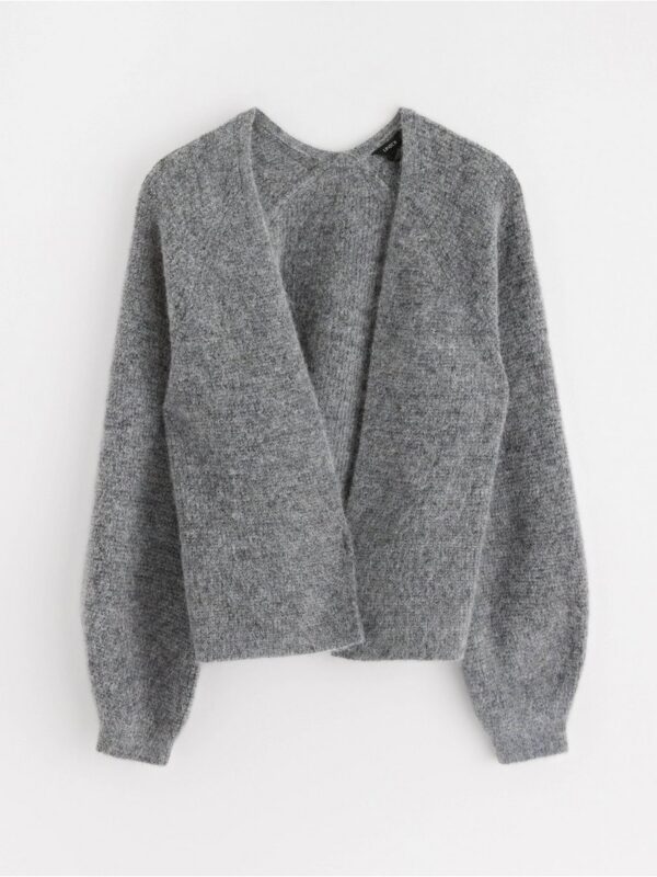 Knitted cardigan in wool blend - 3001332-9804