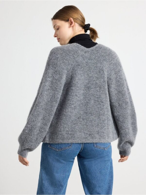 Knitted cardigan in wool blend - 3001332-9804