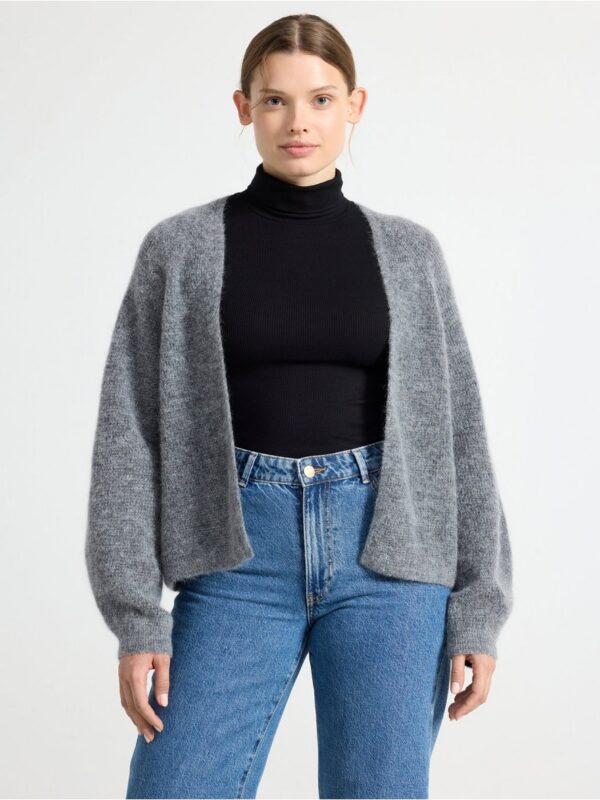 Knitted cardigan in wool blend - 3001332-9804