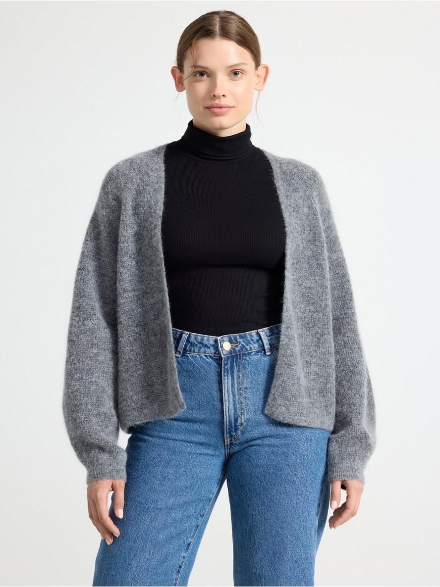 Dzemper – Knitted cardigan in wool blend