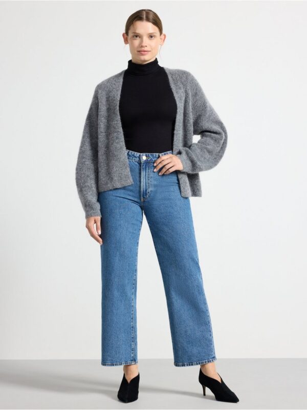 Knitted cardigan in wool blend - 3001332-9804