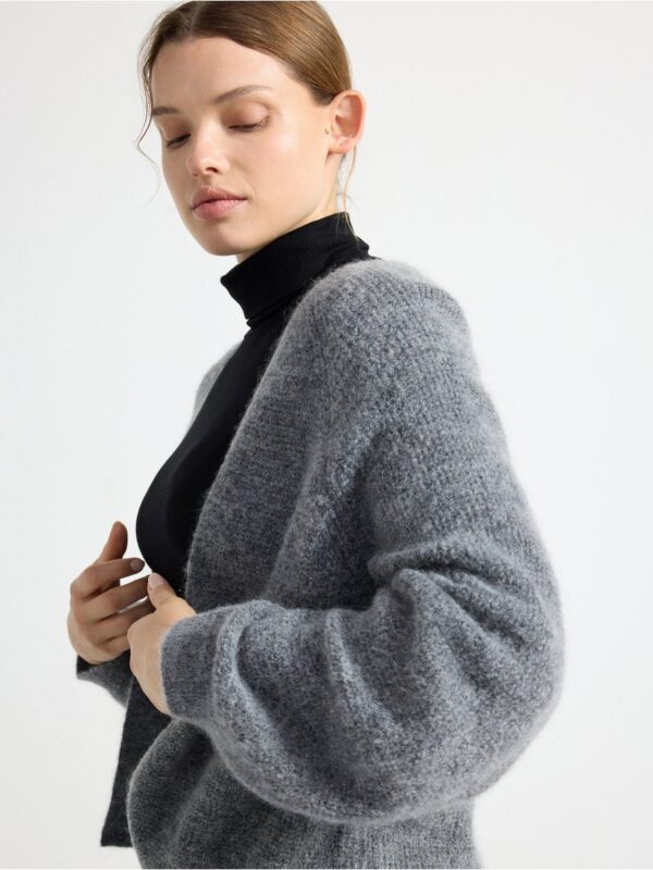 Knitted cardigan in wool blend - 3001332-9804
